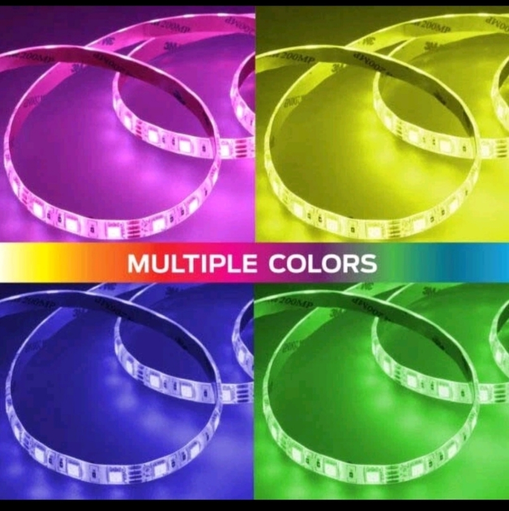 New Monster Multi-Color Multi-White LED Light Strip with Remote (MLB7-1027-BLK) - Picture 3 of 16